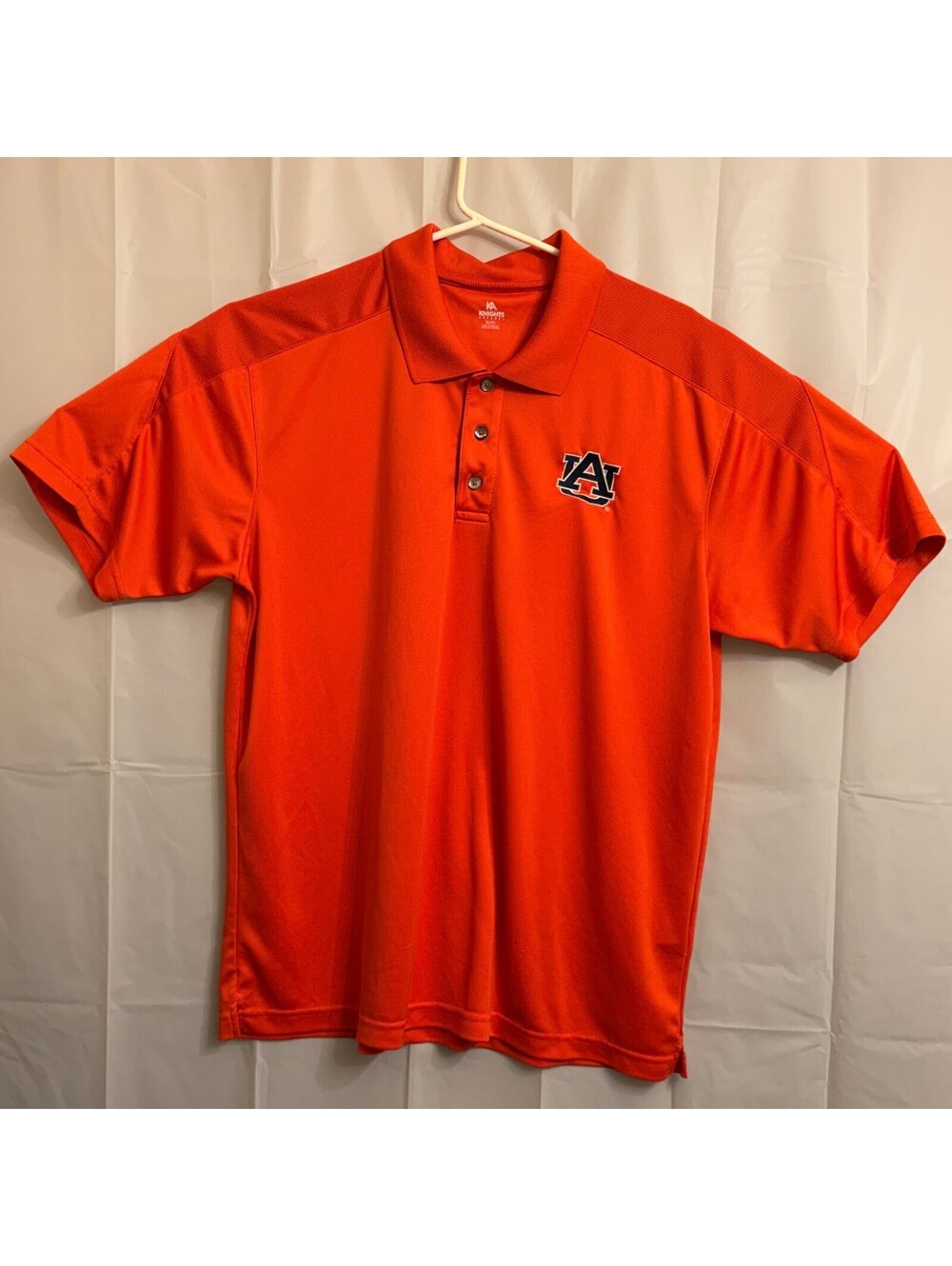 Knights Apparel Auburn Tigers Men's Polo Shirt Extra Large XL Orange Embroidered